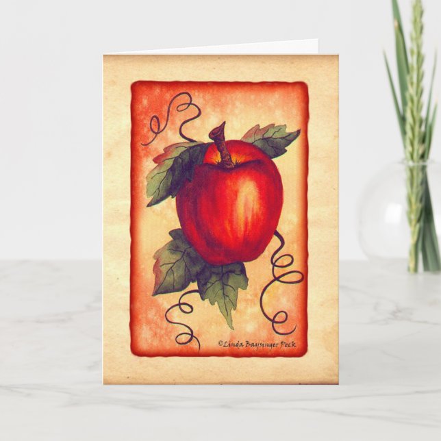 Red Apple Card (Front)