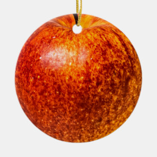Red apple ceramic tree decoration