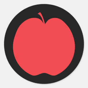 Red Apple. Classic Round Sticker
