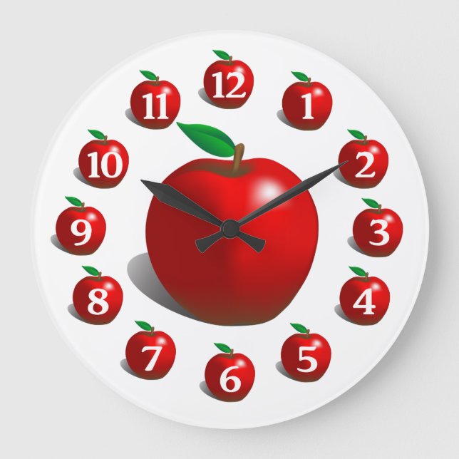 Red Apple Clock (Front)