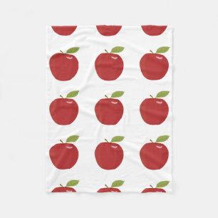 red apple fleece blanket