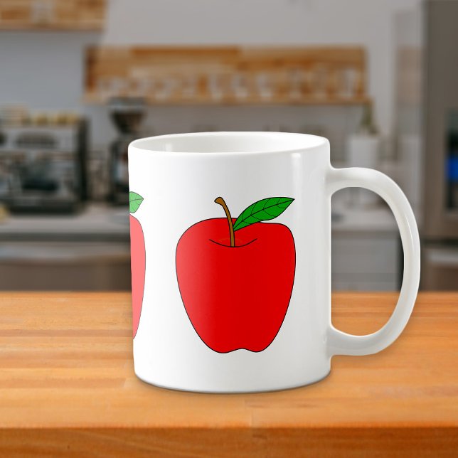 Red Apple Fruit | Mug (Red Apple fruit printed on mug)