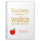 Red apple gold quote stylish university teacher