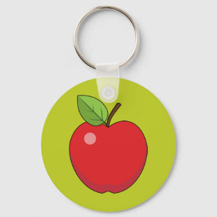 Red Apple Key Ring
