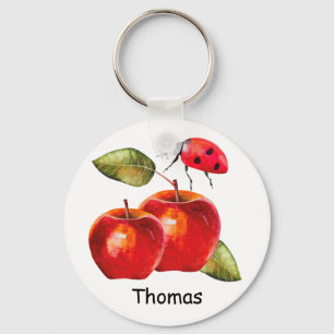 Red Apple  Key Ring