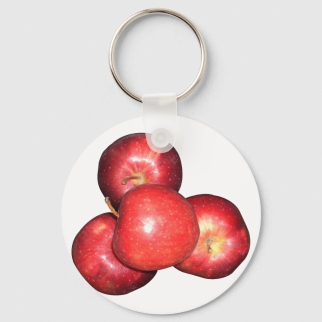 Red Apple Key Ring (Front)
