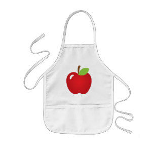 Red Apple Kids Apron