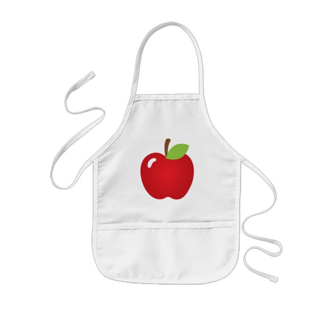 Red Apple Kids Apron (Front)