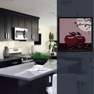 Red Apple Kitchen Wall Hanging Poster