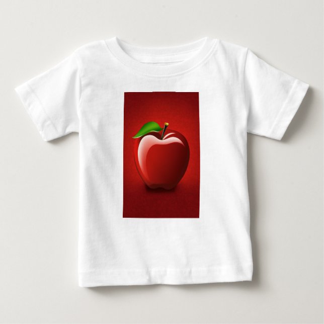 Red Apple Logo Baby Fine Jersey T-Shirt (Front)