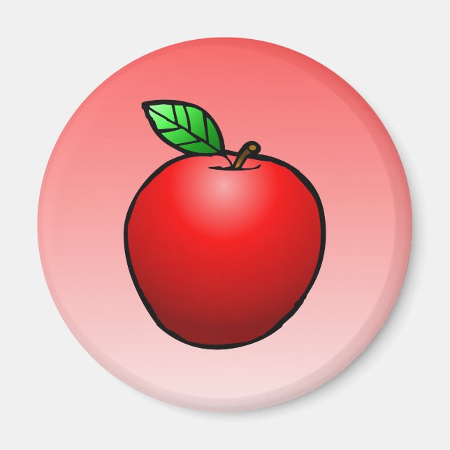 Red Apple Magnet (Front)