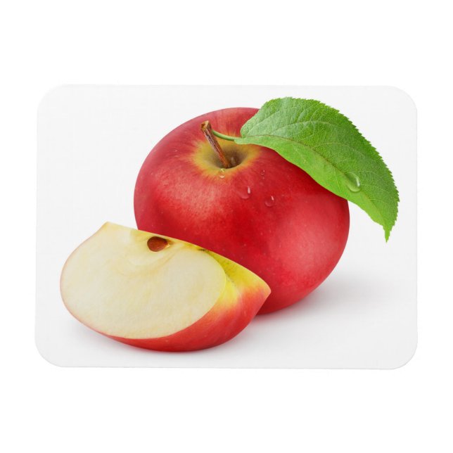 Red apple magnet (Horizontal)
