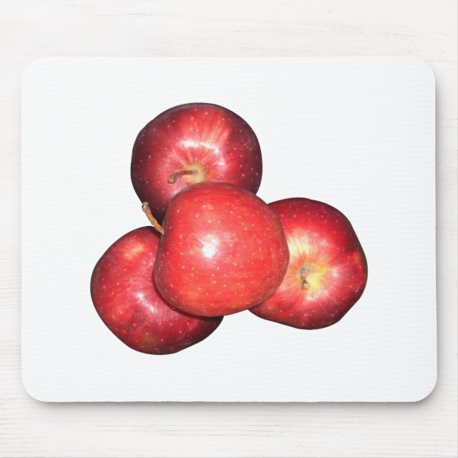 Red Apple Mouse Pad (Front)
