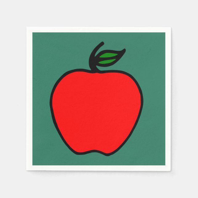 Red Apple Napkins (Front)