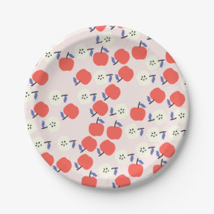 Red Apple Paper Plates
