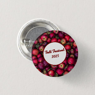 Red Apple Party Customizable 3 Cm Round Badge