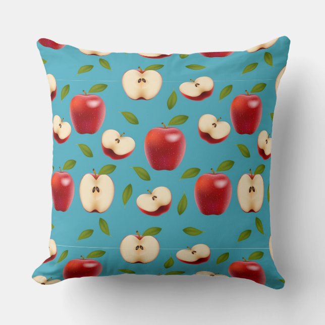 Red Apple Pattern Cushion (Front)