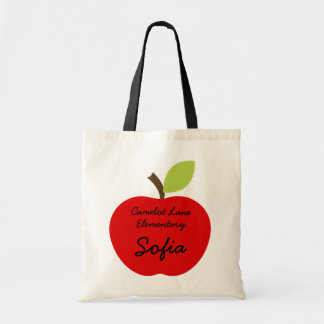 Red Apple Personalised Homeschool Book Bag