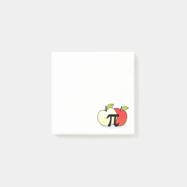 Red Apple Pi Post-It Notes (Front)