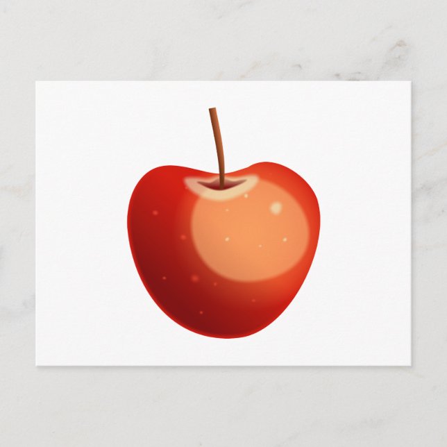 Red Apple Postcard (Front)