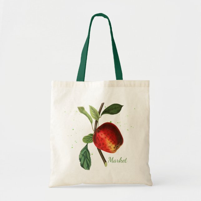 Red Apple Reusable Tote (Front)
