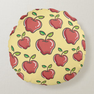 Red Apple Round Cushion