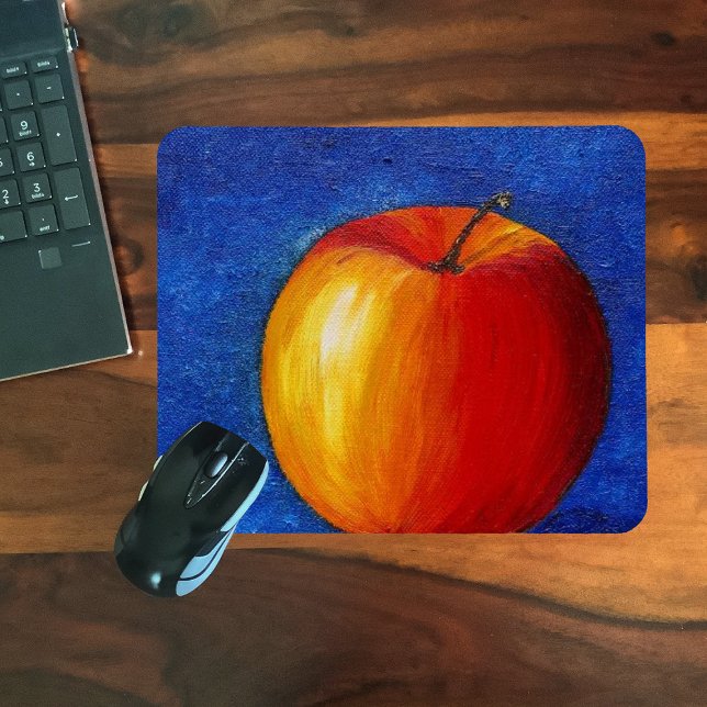 Red Apple - Still Life Painting Mouse Pad (Creator Uploaded)