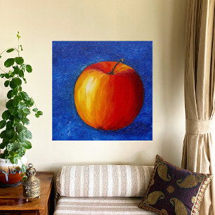 Red Apple - Still Life Painting Poster