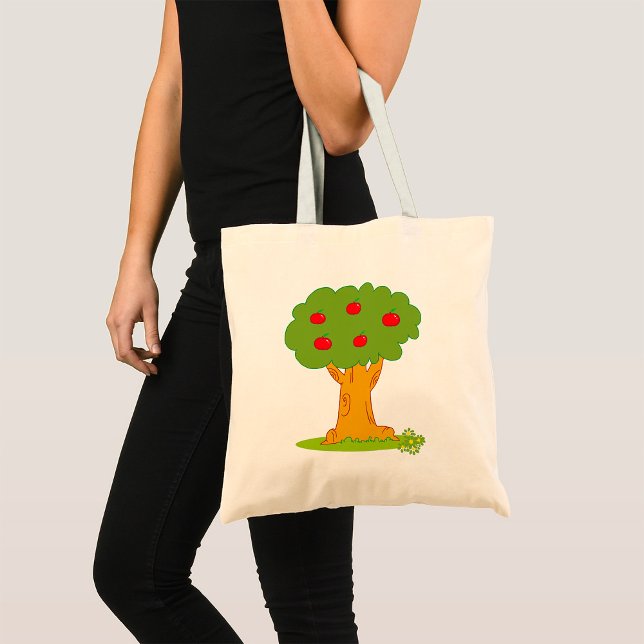Red Apple Tree Tote Bag (Creator Uploaded)