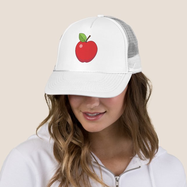 Red Apple Trucker Hat (In Situ)