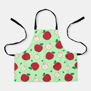 Red Apples and Halved Apples Apron