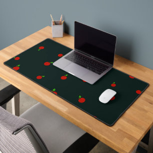 Red apples desk mat