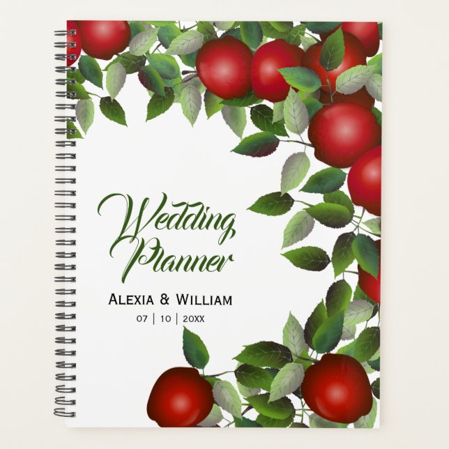 Red Apples Fruit | Wedding Planner (Front)