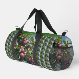 Red Apples On The Tree Country Personalised Duffle Bag