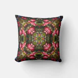 Red Apples On Tree Abstract Nature Art Cushion