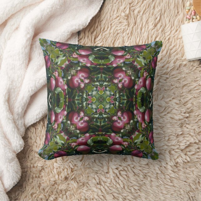 Red Apples On Tree Nature Art Cushion (Blanket)