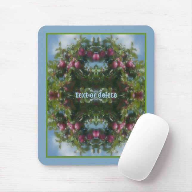 Red Apples On Tree Painting Personalised Mouse Pad (With Mouse)