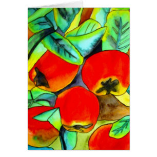 Red Apples watercolor original art painting