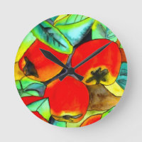 Red Apples watercolor original art painting
