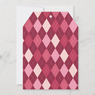 Red argyle pattern