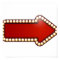 Red Arrow With Lights Poster