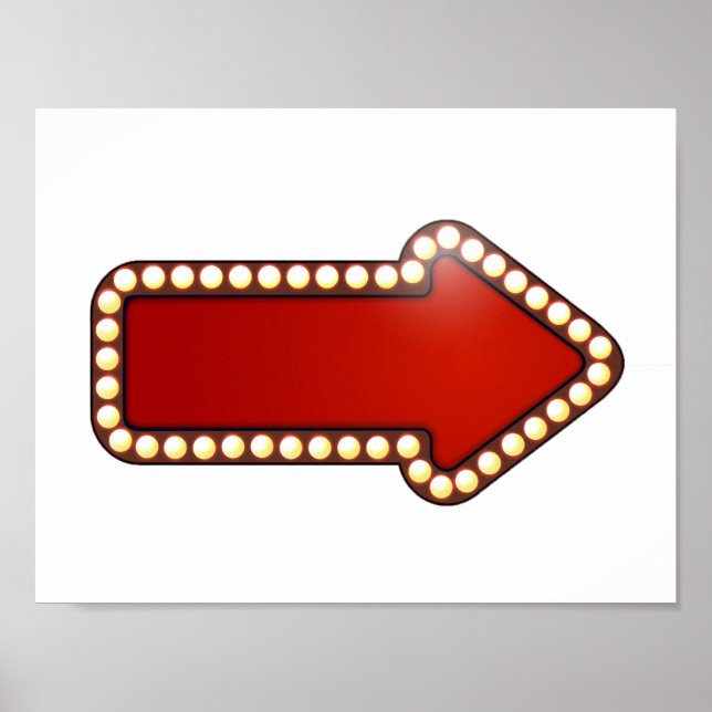 Red Arrow With Lights Poster (Front)