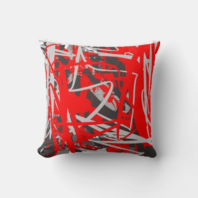 red art pillow (Front)
