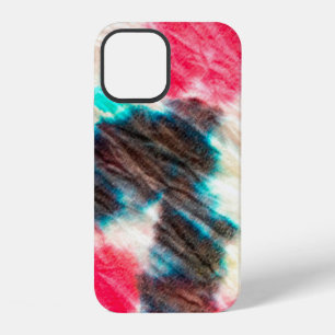 Red Artistic Dirty. Shibori Pattern. Summer Brush iPhone 12 Case