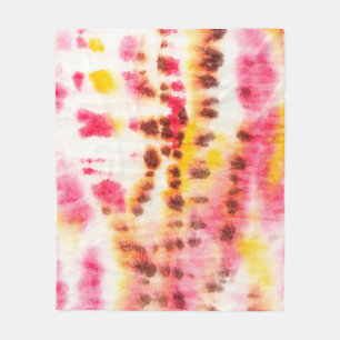 Red Artistic Dirty. Tie Dye Texture. Gray Brush Pa Fleece Blanket