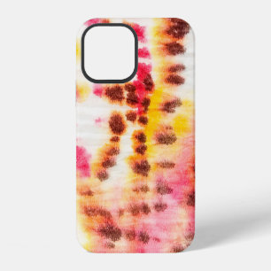 Red Artistic Dirty. Tie Dye Texture. Grey Brush Pa iPhone 12 Case
