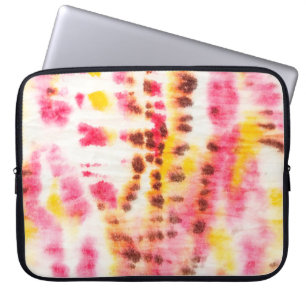 Red Artistic Dirty. Tie Dye Texture. Grey Brush Pa Laptop Sleeve