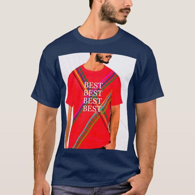  Red Artistic Expression – Bold Creative T-S T-Shirt (Front)
