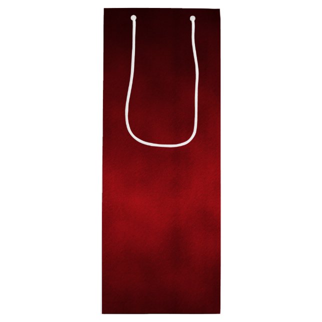 Red Artsy Gothic Ombre Wine Gift Bag (Front)