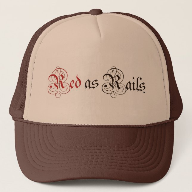 Red as Rails Unisex Fashion Hat (Front)